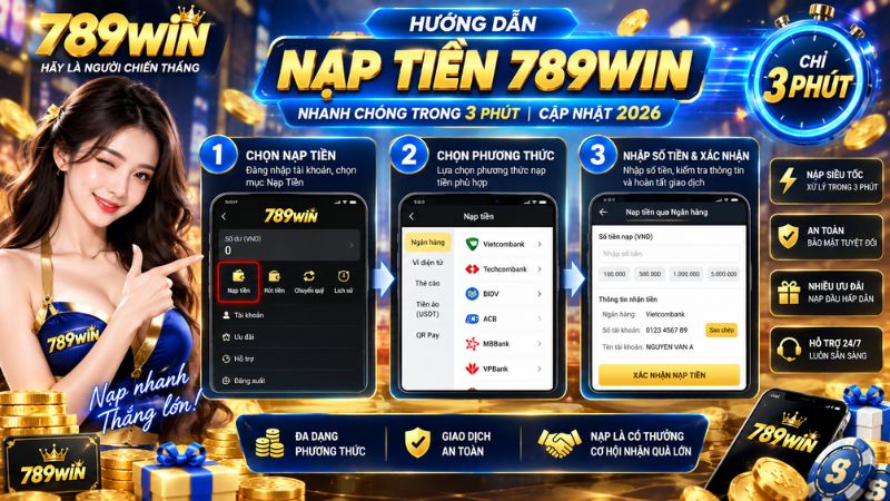 Hướng Dẫn Nạp Tiền 789win Nhanh Chóng Trong 3 Phút | Cập Nhật 2026